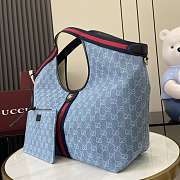 Gucci Giglio large tote bag Blue 60x47x16cm - Unahubs - 5