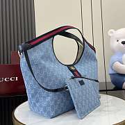 Gucci Giglio large tote bag Blue 60x47x16cm - Unahubs - 4