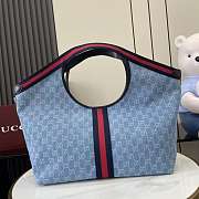 Gucci Giglio large tote bag Blue 60x47x16cm - Unahubs - 3