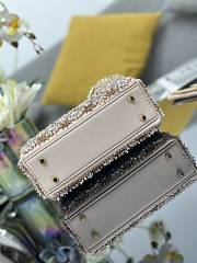 Dior Lady bag embellished crystal 17x15x7cm - 5