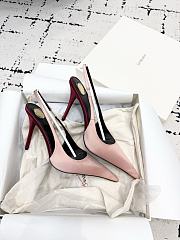 YSL Deroche Crêpe Satin Slingback Pumps - 1