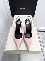 YSL Deroche Crêpe Satin Slingback Pumps - 2