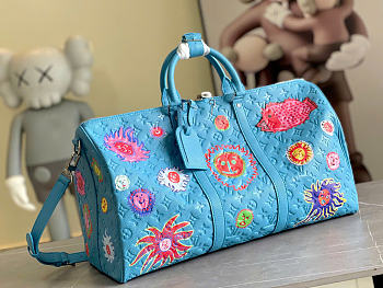 Louis Vuitton LV x YK Keepall 50 Blue 