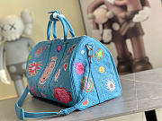 Louis Vuitton LV x YK Keepall 50 Blue  - 2