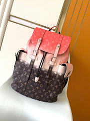 Louis Vuitton Backpack Christopher MM Orange 38x44x12.5cm - 1
