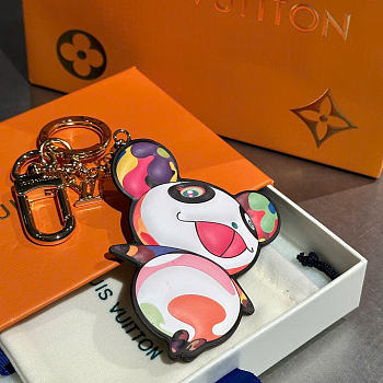 Louis Vuitton LV x TM Superflat Panda Key Holder S00