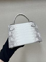Hermes Mini Kelly II Matte Himalaya PHW - 2