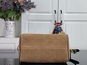 Louis Vuitton Speedy Bandoulière 25 beige suede 25x19x15cm - 5