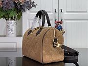 Louis Vuitton Speedy Bandoulière 25 beige suede 25x19x15cm - 4