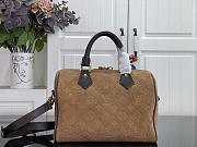 Louis Vuitton Speedy Bandoulière 25 beige suede 25x19x15cm - 2