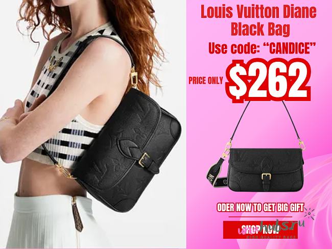 Louis Vuitton Diane Black Bag - 1