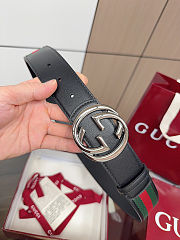 Gucci Reversible Belt with Interlocking G buckle - 3