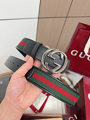 Gucci Reversible Belt with Interlocking G buckle - 2