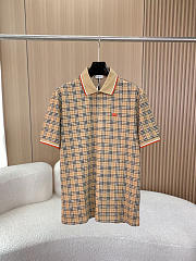 Burberry check-pattern logo-detail Polo Shirt - 1