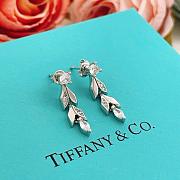 Tiffany & Co. Silver Tassel Leaf Earrings - 1