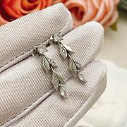 Tiffany & Co. Silver Tassel Leaf Earrings - 2
