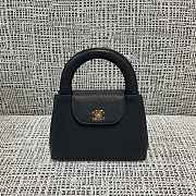 Chanel Black Kelly Bag Caviar Gold Hardware 19x13x7cm - 1