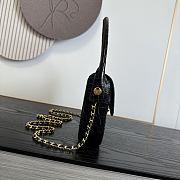 Chanel Flap Emerald Calfskin Crocodile black Embossed 26x16x2.5cm - 4