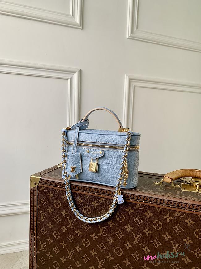 Louis Vuitton Vanity Chain Pouch Blue 19x11.5x6.5cm - 1