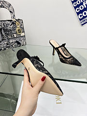 Dior black lace Capture heeled mule - 3