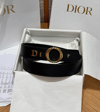 Dior My Belt Black Smooth Calfskin, 30mm