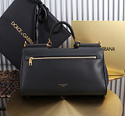 Dolce & Gabbana Medium My Sicily black calfskin 30x18x14cm - 3