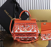 Dolce & Gabbana small Sicily handbag with Majolica 20x16x8cm - 1