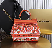 Dolce & Gabbana small Sicily handbag with Majolica 20x16x8cm - 3