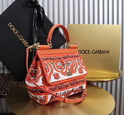 Dolce & Gabbana small Sicily handbag with Majolica 20x16x8cm - 2
