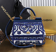 Dolce & Gabbana small Sicily handbag with blue 20x16x8cm - 1