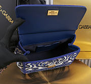 Dolce & Gabbana small Sicily handbag with blue 20x16x8cm - 5