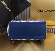 Dolce & Gabbana small Sicily handbag with blue 20x16x8cm - 4