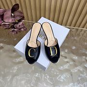 Dior Initials Heeled Slide Black Lambskin - 3