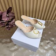 Dior Initials Heeled Slide white Lambskin - 1
