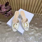 Dior Initials Heeled Slide white Lambskin - 3