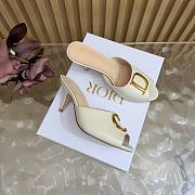 Dior Initials Heeled Slide white Lambskin - 2