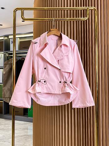 Burberry Tropical Gabardine Hooded Trench Jacket