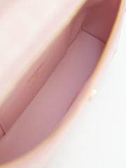 Chanel Vanity With Chain Calfskin Crocodile Embossed Light Pink 19cm - 5