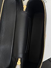 Chanel Vanity With Chain Calfskin Crocodile Embossed Black 19cm - 3