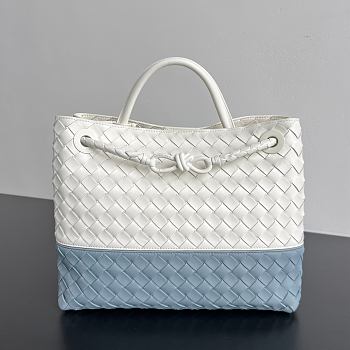 Bottega Veneta Andiamo white blue 32x25x11cm