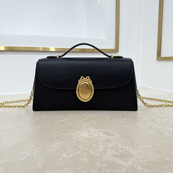 Dior Médaillon Pouch Black Smooth Calfskin 26x11.5x4.5cm