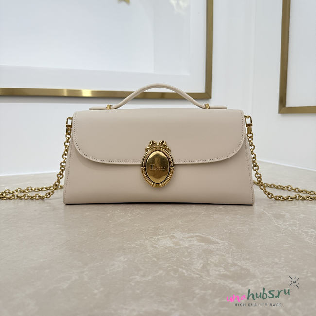 Dior Médaillon Pouch Latte Smooth Calfskin 26x11.5x4.5cm - 1