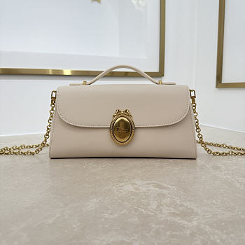 Dior Médaillon Pouch Latte Smooth Calfskin 26x11.5x4.5cm