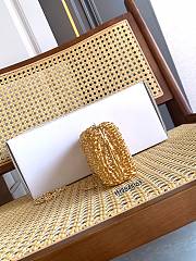 YSL Evening clutch in woven metal 19x9x5cm - 3