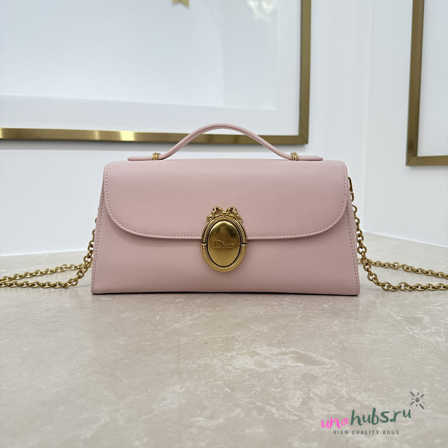 Dior Médaillon Pouch pink Smooth Calfskin 26x11.5x4.5cm - 1