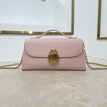 Dior Médaillon Pouch pink Smooth Calfskin 26x11.5x4.5cm
