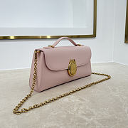 Dior Médaillon Pouch pink Smooth Calfskin 26x11.5x4.5cm - 2