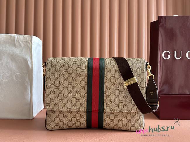 Gucci Medium crossbody bag with Web 35.5x25.5x10.5cm - 1