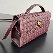 Bottega Veneta Andiamo Clutch 25 Burgundy 24x13.5x7cm - 4