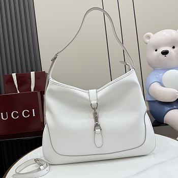 Gucci Jackie 1961 large shoulder bag white 35.5x28x4.5cm